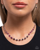 Mesmerizing Model - Purple Necklace - Paparazzi Accessories Necklace Bedazzle Me Pretty Mobile Fashion Boutique