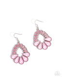 Mesmerizing Moment - Pink Earrings - Paparazzi Accessories Earrings Bedazzle Me Pretty Mobile Fashion Boutique
