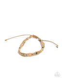Mesmerizing Motif - Yellow Bracelet - Paparazzi Accessories Bracelet Bedazzle Me Pretty Mobile Fashion Boutique
