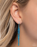 Metallic Movement - Blue Necklace - Paparazzi Accessories Necklace Bedazzle Me Pretty Mobile Fashion Boutique