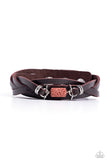 Metamorphic Monument - Red Bracelet - Paparazzi Accessories Bracelet Bedazzle Me Pretty Mobile Fashion Boutique
