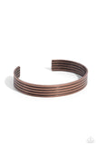 Metro Lineman - Copper Mens Bracelet - Paparazzi Accessories Mens Bracelet Bedazzle Me Pretty Mobile Fashion Boutique