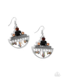 Metropolitan Majesty - Black Earrings - Paparazzi Accessories Earrings Bedazzle Me Pretty Mobile Fashion Boutique