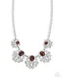 Midsummer Masterpiece - Brown Necklace - Paparazzi Accessories Necklace Bedazzle Me Pretty Mobile Fashion Boutique