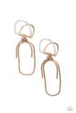 Minimalistic Maven - Gold Post Earrings - Paparazzi Accessories Post Earrings Bedazzle Me Pretty Mobile Fashion Boutique