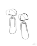 Minimalistic Maven - Silver Post Earrings - Paparazzi Accessories Post Earrings Bedazzle Me Pretty Mobile Fashion Boutique