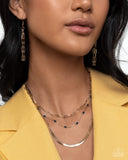 Mismatched Magic - Blue Necklace - Paparazzi Accessories Necklace Bedazzle Me Pretty Mobile Fashion Boutique