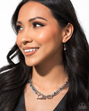 Mismatched Makeover - Blue Necklace - Paparazzi Accessories Necklace Bedazzle Me Pretty Mobile Fashion Boutique