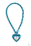Modern Matchup - Blue Necklace - Paparazzi Accessories Necklace Bedazzle Me Pretty Mobile Fashion Boutique
