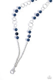 Modest Makeover - Blue Lanyard - Paparazzi Accessories Lanyard Bedazzle Me Pretty Mobile Fashion Boutique