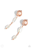 Modest MVP - Copper Clip-On Earrings - Paparazzi Accessories Clip-On Bedazzle Me Pretty Mobile Fashion Boutique