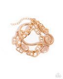 Modestly Mismatched - Brown Bracelet - Paparazzi Accessories Bracelet Bedazzle Me Pretty Mobile Fashion Boutique
