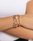 Modestly Mismatched - Brown Bracelet - Paparazzi Accessories Bracelet Bedazzle Me Pretty Mobile Fashion Boutique