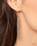 Monochromatic Matinee - Gold Complete Look  - Paparazzi Accessories Bedazzle Me Pretty Mobile Fashion Boutique