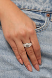 Monogram Memento - Silver - M Ring - Paparazzi Accessories Ring Bedazzle Me Pretty Mobile Fashion Boutique