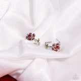 Mother ROSE Best - Red Earrings - Paparazzi Accessories Earrings Bedazzle Me Pretty Mobile Fashion Boutique