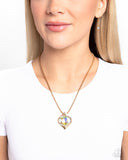 Motivated Maverick - Gold Necklace - Paparazzi Accessories Necklace Bedazzle Me Pretty Mobile Fashion Boutique