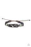 MOUNTAINEER Time Zone - Green Bracelet - Paparazzi Accessories Bracelet Bedazzle Me Pretty Mobile Fashion Boutique