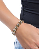 Multicolored Meeting - Brass Bracelet - Paparazzi Accessories Bracelet Bedazzle Me Pretty Mobile Fashion Boutique