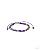 Multicolored Melody - Purple Bracelet - Paparazzi Accessories Bracelet Bedazzle Me Pretty Mobile Fashion Boutique