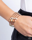 Multiple Choice - Copper Bracelet - Paparazzi Accessories Bracelet Bedazzle Me Pretty Mobile Fashion Boutique