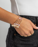 Multiple Choice - Rose Gold Bracelet - Paparazzi Accessories Bracelet Bedazzle Me Pretty Mobile Fashion Boutique