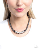 Musings Makeover - Black Necklace - Paparazzi Accessories Necklace Bedazzle Me Pretty Mobile Fashion Boutique