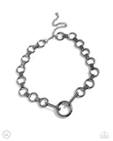 Musings Marvel - Black Necklace - Paparazzi Accessories Necklace Bedazzle Me Pretty Mobile Fashion Boutique