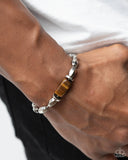 Musings Melody - Brown Mens Bracelet - Paparazzi Accessories Mens Bracelet Bedazzle Me Pretty Mobile Fashion Boutique