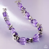 Mutual Mirage - Purple Necklace - Paparazzi Accessories Necklace Bedazzle Me Pretty Mobile Fashion Boutique