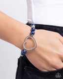 My Love, My Life - Blue Bracelet - Paparazzi Accessories Bracelet Bedazzle Me Pretty Mobile Fashion Boutique