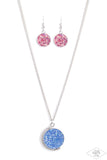 My Moon and Stars - Multi Pink Diamond Necklace - Paparazzi Accessories Necklace Bedazzle Me Pretty Mobile Fashion Boutique