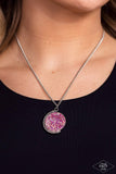 My Moon and Stars - Multi Pink Diamond Necklace - Paparazzi Accessories Necklace Bedazzle Me Pretty Mobile Fashion Boutique