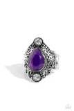 Mystical Mania - Purple Ring - Paparazzi Accessories Ring Bedazzle Me Pretty Mobile Fashion Boutique
