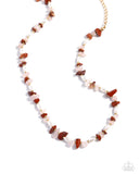 Natural Nuance - Red Necklace - Paparazzi Accessories Necklace Bedazzle Me Pretty Mobile Fashion Boutique