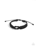 Nautical Myth - Black Bracelet - Paparazzi Accessories Bracelet Bedazzle Me Pretty Mobile Fashion Boutique
