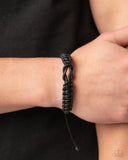 Nautical Myth - Black Bracelet - Paparazzi Accessories Bracelet Bedazzle Me Pretty Mobile Fashion Boutique