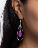 Neatly Natural - Purple Earrings - Paparazzi Accessories Earrings Bedazzle Me Pretty Mobile Fashion Boutique