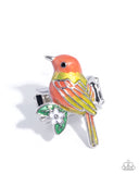 Nestled Nightingale - Yellow Ring - Paparazzi Accessories Ring Bedazzle Me Pretty Mobile Fashion Boutique