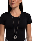 Net Worth - White Necklace - Paparazzi Accessories Necklace Bedazzle Me Pretty Mobile Fashion Boutique