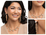 Never Enough Elegance - Gold Complete Look  - Paparazzi Accessories Bedazzle Me Pretty Mobile Fashion Boutique
