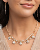 Never Enough Elegance - Gold Complete Look  - Paparazzi Accessories Bedazzle Me Pretty Mobile Fashion Boutique