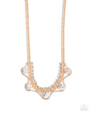 Never Enough Elegance - Gold Complete Look  - Paparazzi Accessories Bedazzle Me Pretty Mobile Fashion Boutique