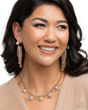 Never Enough Elegance - Gold Complete Look  - Paparazzi Accessories Bedazzle Me Pretty Mobile Fashion Boutique