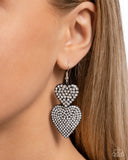 Never Enough Sparkle - Black Earrings - Paparazzi Accessories Earrings Bedazzle Me Pretty Mobile Fashion Boutique