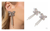 Next Soar - Pink Earrings - Paparazzi Accessories Earrings Bedazzle Me Pretty Mobile Fashion Boutique