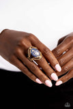 Noble Nebula - Blue Ring - Paparazzi Accessories Ring Bedazzle Me Pretty Mobile Fashion Boutique