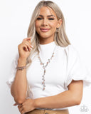 Noble Notion - Brown Necklace - Paparazzi Accessories Necklace Bedazzle Me Pretty Mobile Fashion Boutique