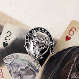 Noble Steed - Black Ring - Paparazzi Accessories Ring Bedazzle Me Pretty Mobile Fashion Boutique