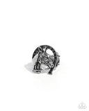 Noble Steed - Black Ring - Paparazzi Accessories Ring Bedazzle Me Pretty Mobile Fashion Boutique